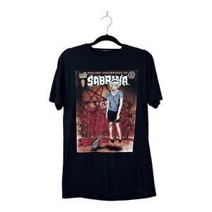 Archie Comics black graphic Sabrina horror short sleeves tee size M